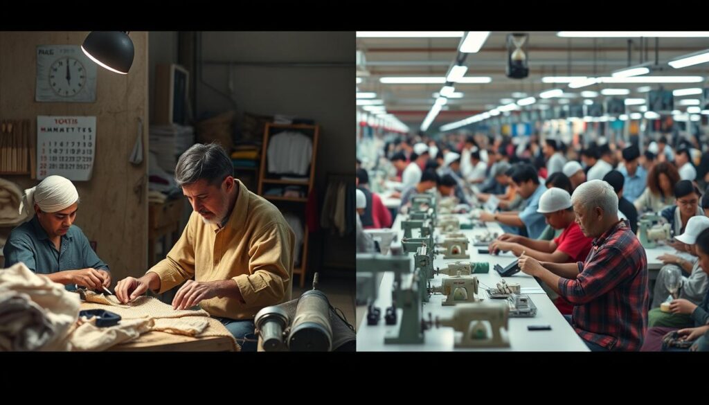 sammenligning af slow fashion og fast fashion produktion